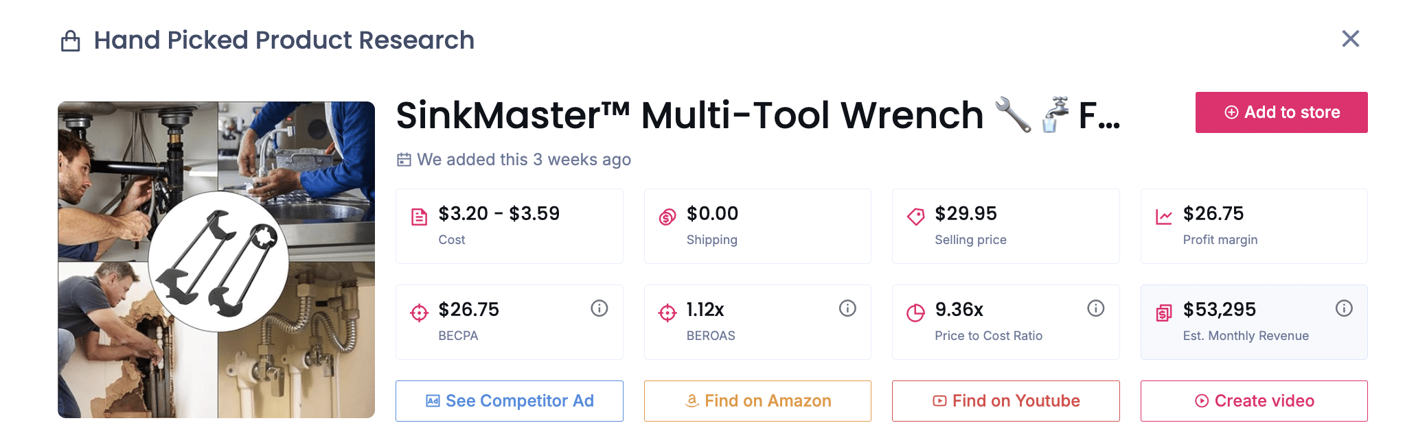 SinkMaster Multi-Tool Wrench